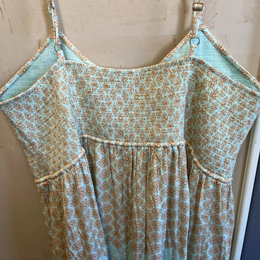 Spell full length Maxi Dress - Blue and Cream Pattern 3XL NWOT - Picture 6 of 13